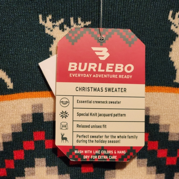 BURLEBO Crewneck Sweater Unisex Size XL Deer Ducks Geese Super Soft - Picture 5 of 16